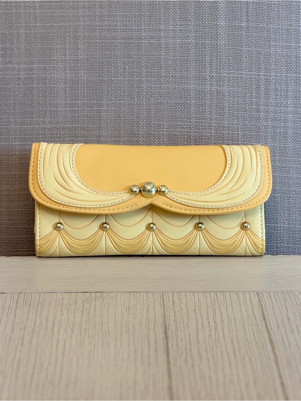 Loungefly Yellow Belle Two-Tone Decorative Flap Wallet